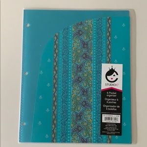 Carolina Pad 6 Pocket Organizer folder Taj Mahal